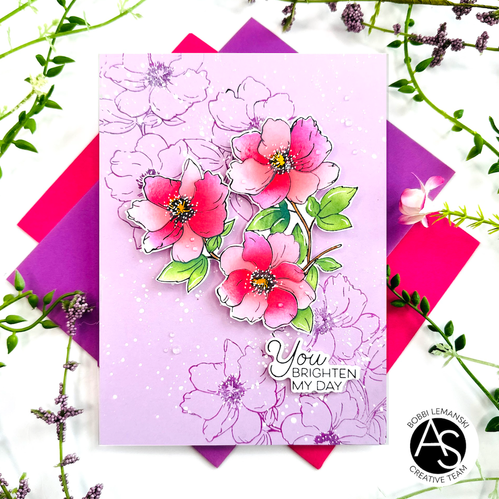 Alex Syberia Designs Floral Trio Press Plate asd-pp-14 bobbi