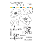 Alex Syberia Designs From Our Hearts Clear Stamp Set asd-sta-181
