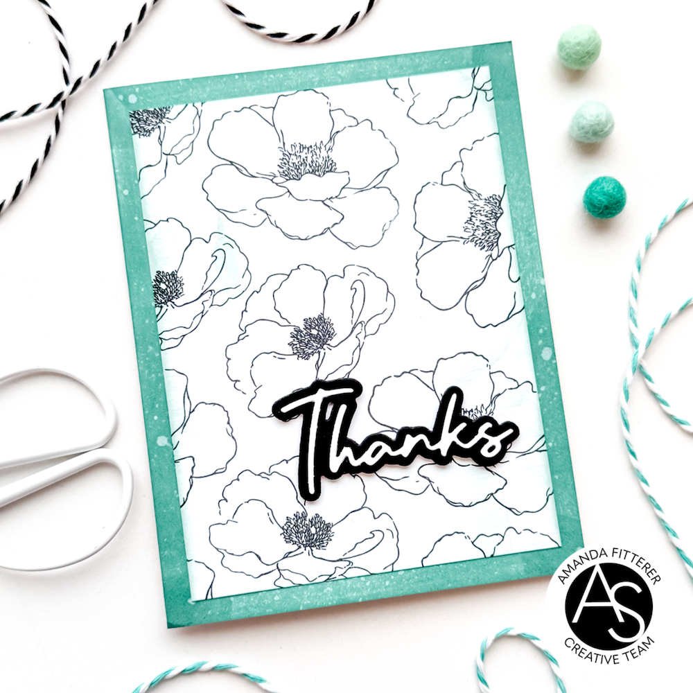 Alex Syberia Designs From Our Hearts Clear Stamp Set asd-sta-181 thanks