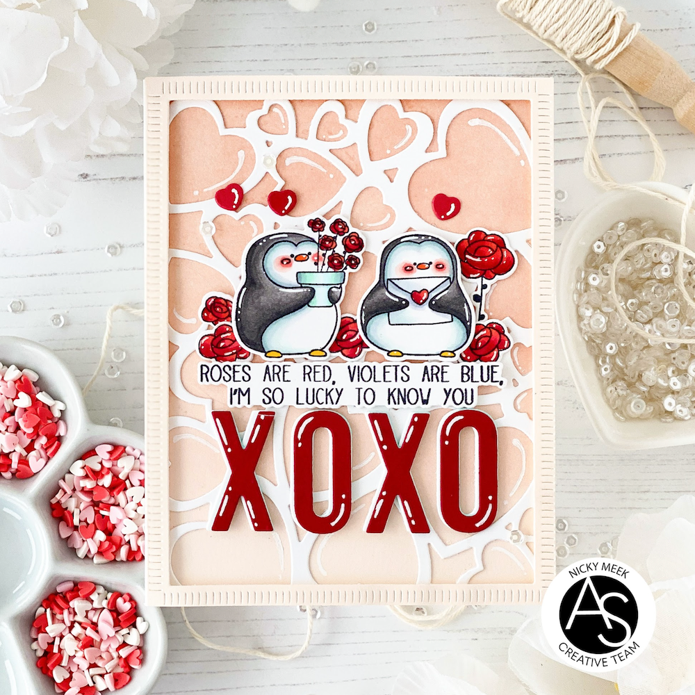 Alex Syberia Designs Heart Collage Die Set asd-d-185 roses
