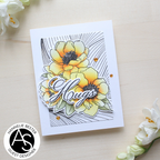 Alex Syberia Designs Hugs in Bloom Stencil Set asd-ste-pp-13 yellow