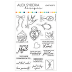 Alex Syberia Designs Love Tickets Clear Stamp Set asd-sta-218