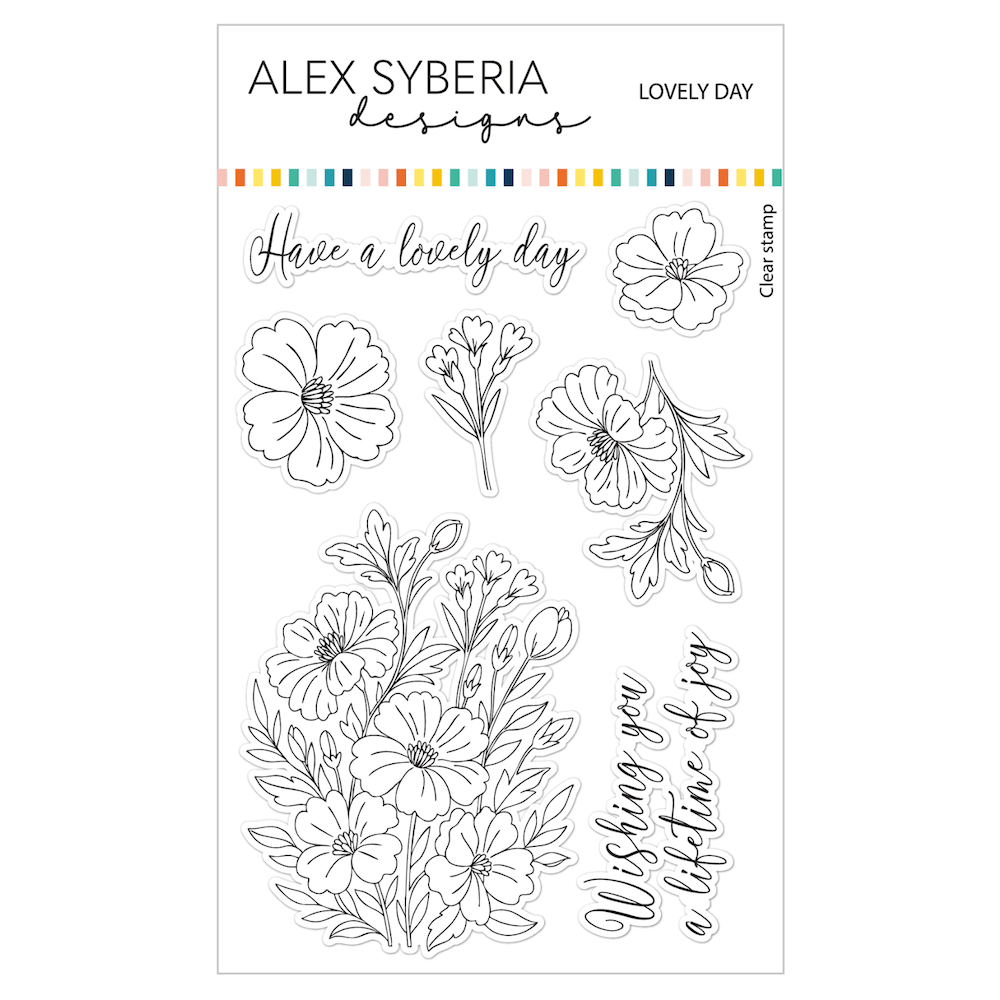 Alex Syberia Designs Lovely Day Clear Stamp Set asd-sta-213