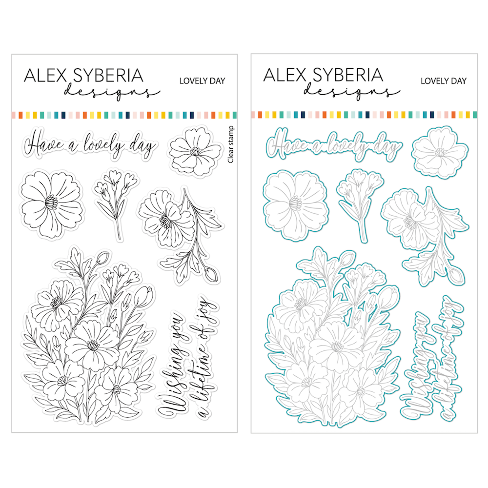 Alex Syberia Designs Lovely Day Stamp and Die Bundle