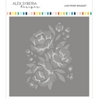 Alex Syberia Designs Lush Peony Bouquet Stencil Set asd-ste-pp-17