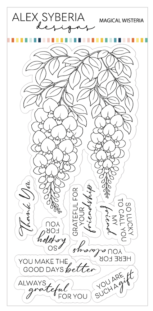 Alex Syberia Designs Magical Wisteria Clear Stamp Set asd-sta-240