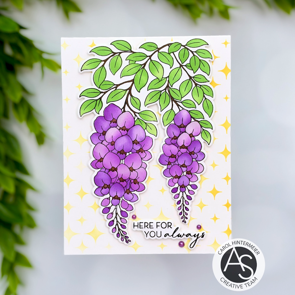 Alex Syberia Designs Magical Wisteria Stencil Set asd-ste-240 purple