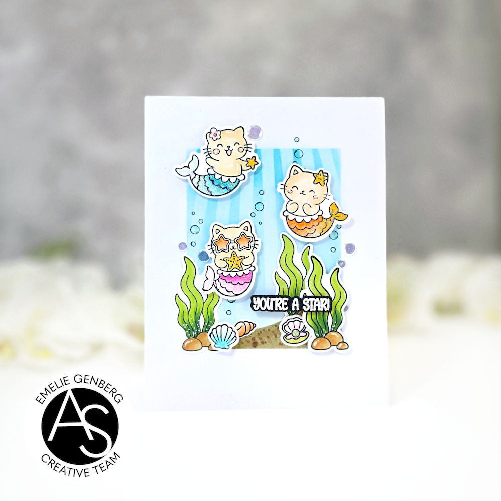 Alex Syberia Designs Mermaid Kitties Die Set asd-cd-226 youre a star