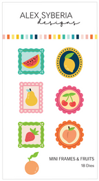 Alex Syberia Designs Mini Frames & Fruits Die Set asd-d-239
