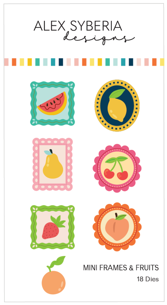 Alex Syberia Designs Mini Frames & Fruits Die Set asd-d-239