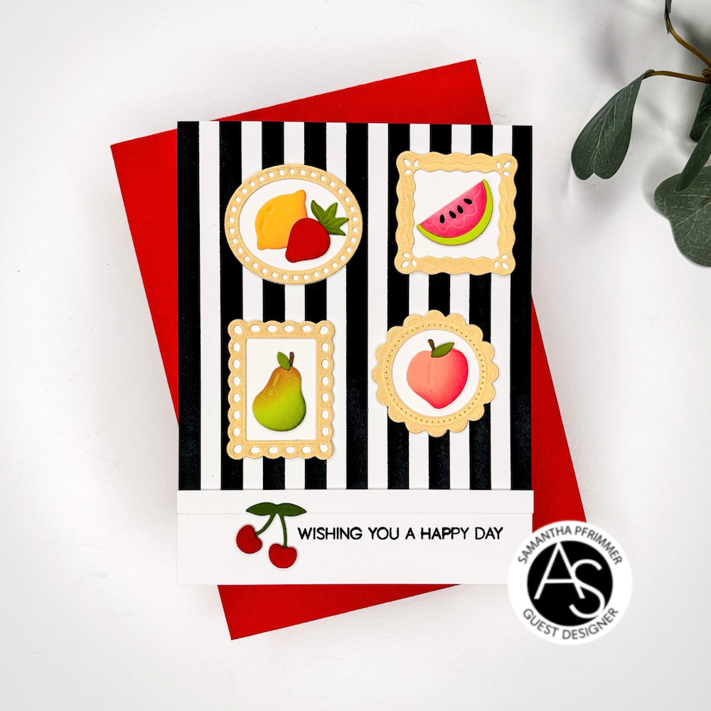 Alex Syberia Designs Mini Frames & Fruits Die Set asd-d-239 stripes