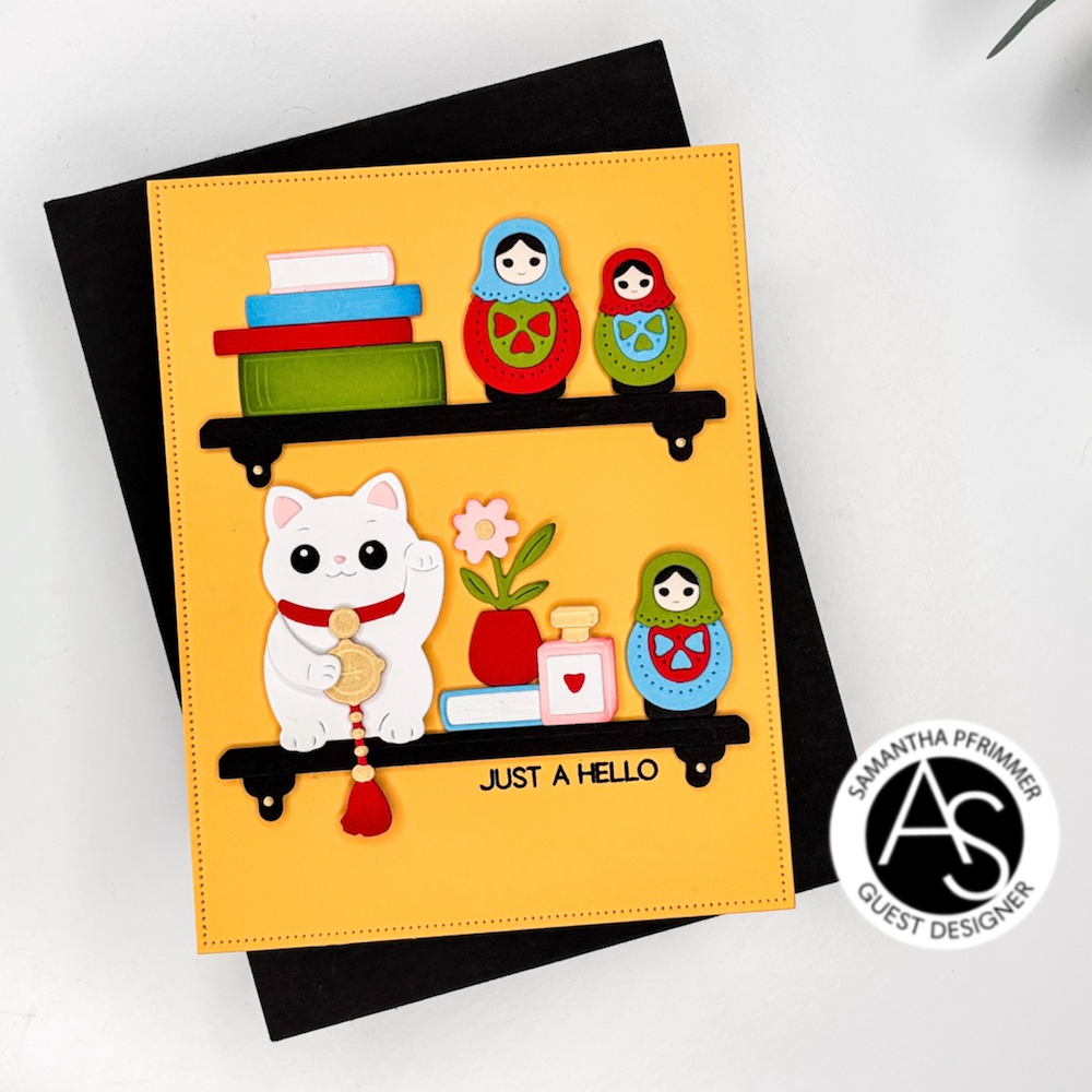 Alex Syberia Designs Shelf Decor Lucky Cat & Matryoshka Die Set asd-d-235 hello