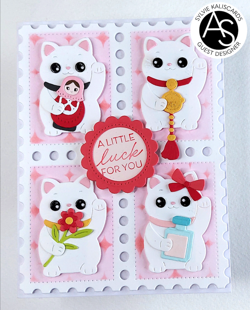 Alex Syberia Designs Shelf Decor Lucky Cat & Matryoshka Die Set asd-d-235 luck