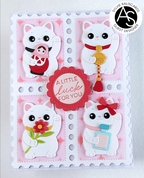 Alex Syberia Designs Shelf Decor Lucky Cat & Matryoshka Die Set asd-d-235 luck
