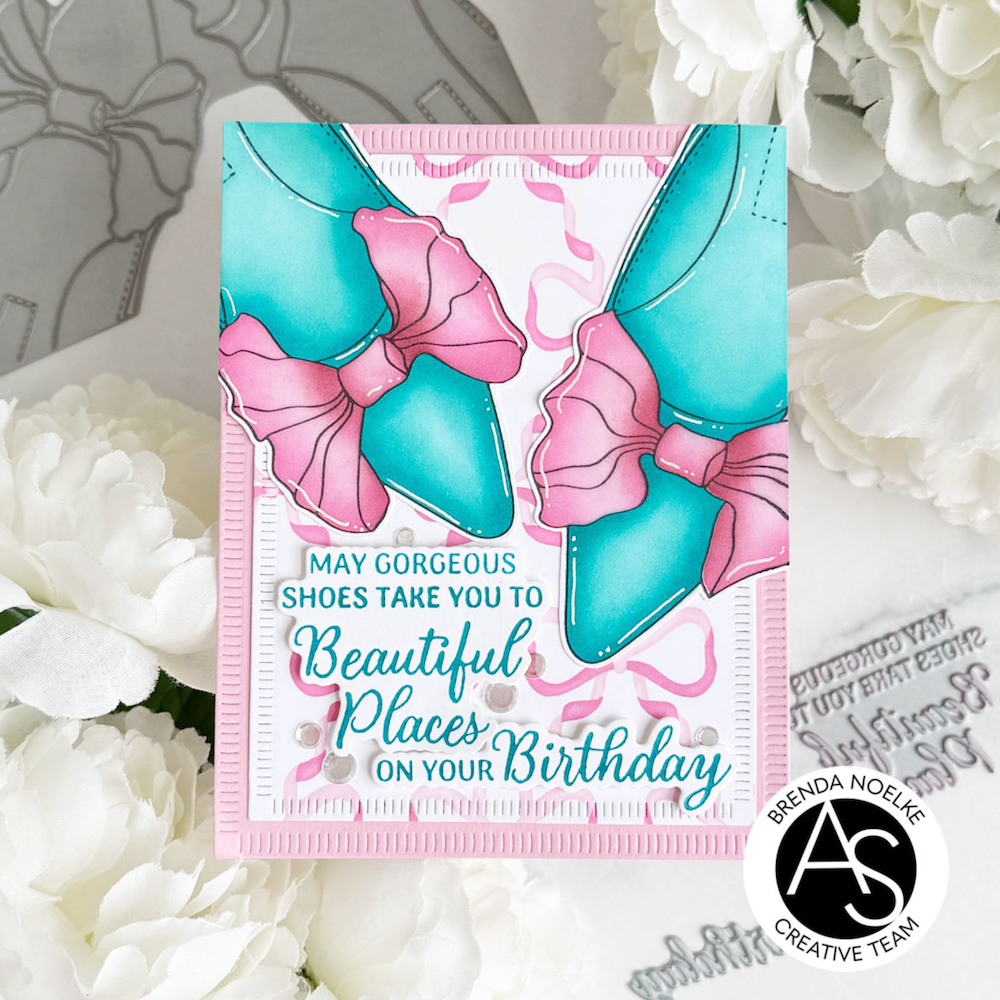 Alex Syberia Designs Shoes Sentiments Press Plate and Die Set asd-pp-16 birthday