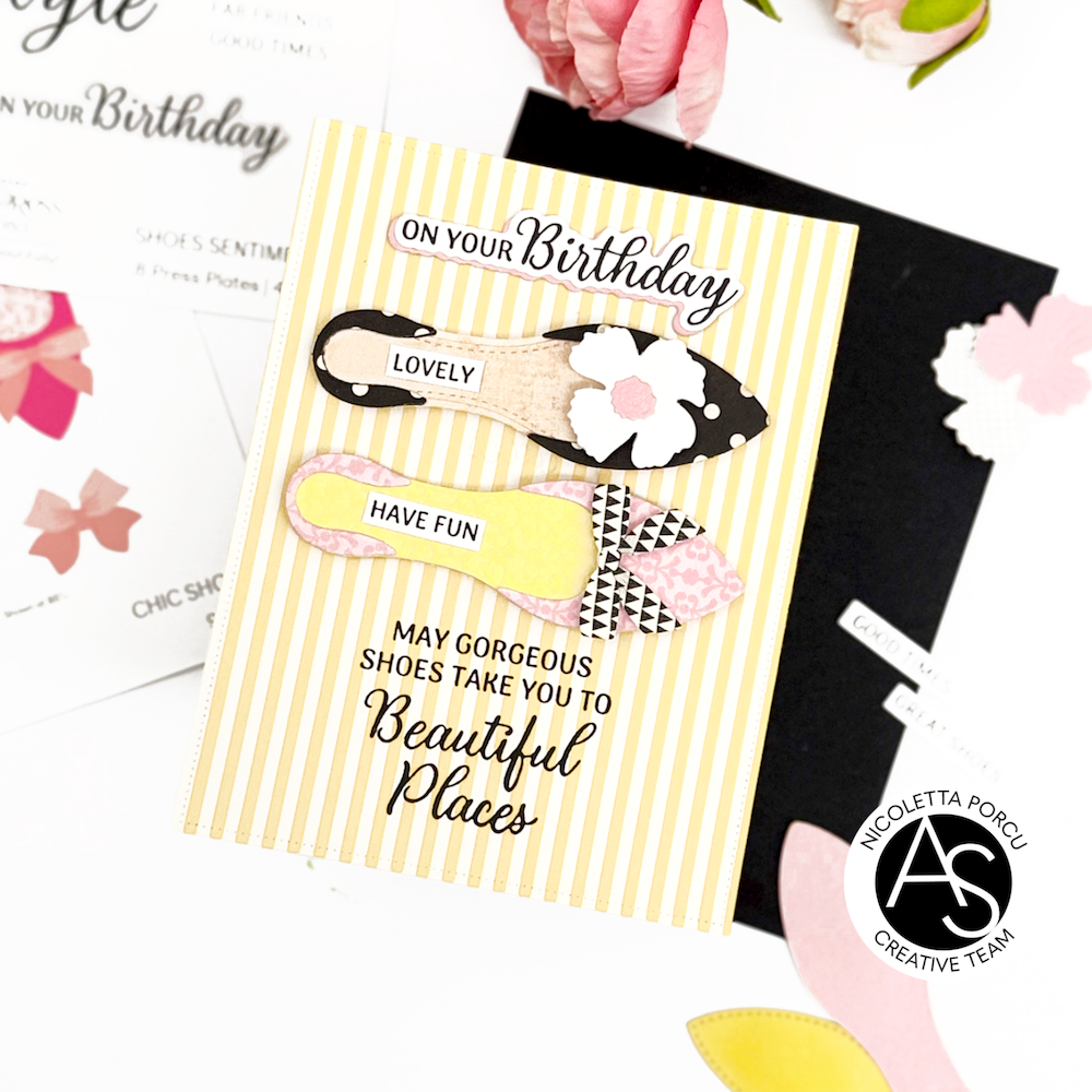 Alex Syberia Designs Shoes Sentiments Press Plate and Die Set asd-pp-16 fun