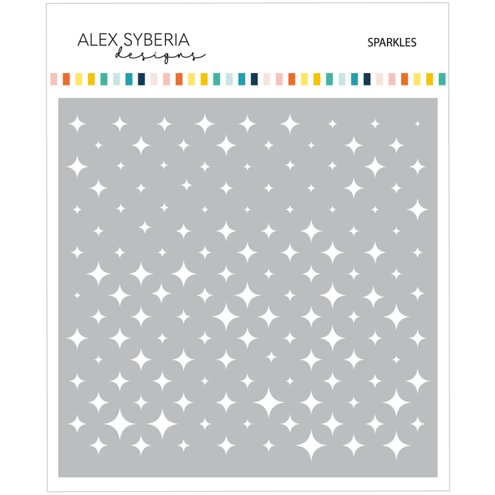 Alex Syberia Designs Sparkles Stencil asd-ste-243