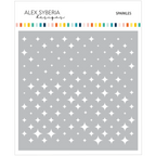 Alex Syberia Designs Sparkles Stencil asd-ste-243
