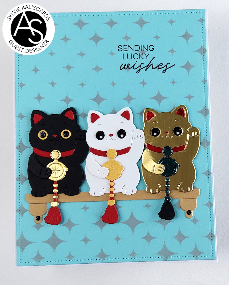 Alex Syberia Designs Sparkles Stencil asd-ste-243 cats