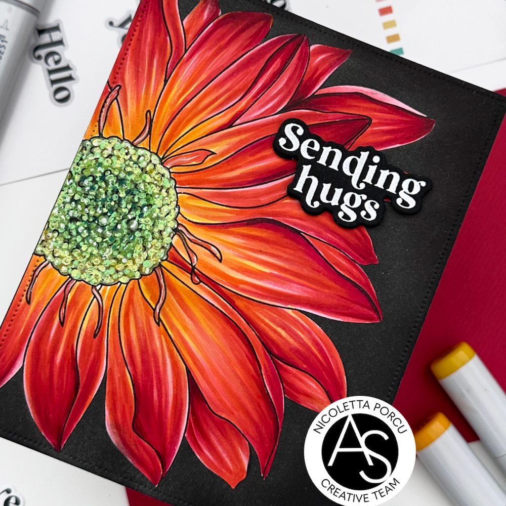 Alex Syberia Designs Summer Flower Press Plate asd-pp-11 hugs