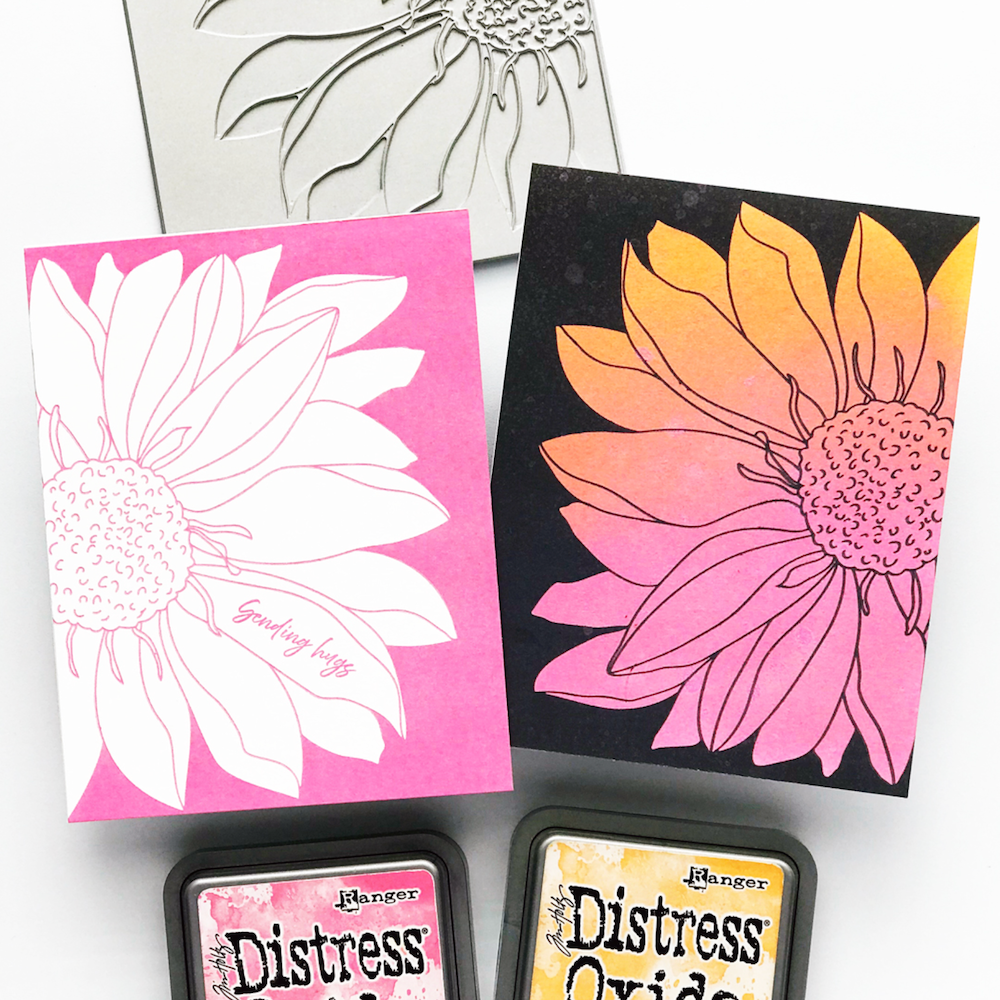 Alex Syberia Designs Summer Flower Press Plate asd-pp-11 pink