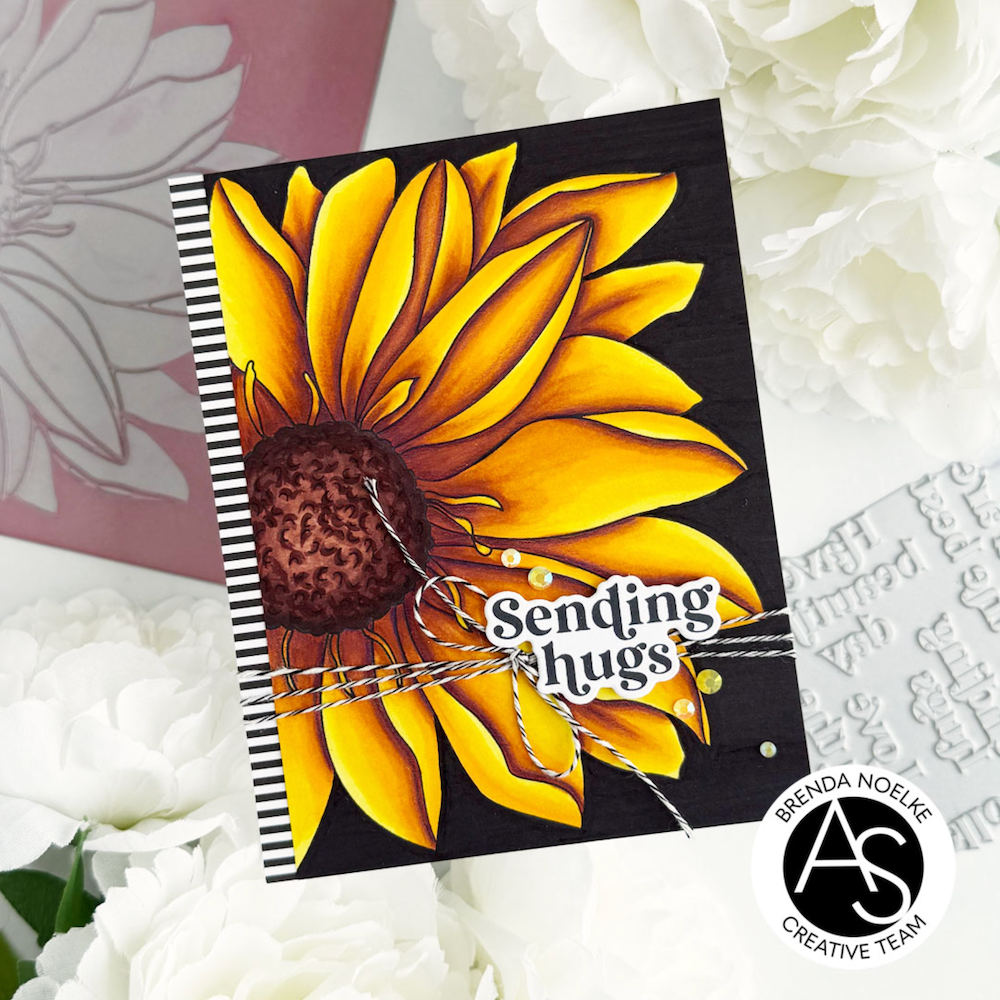 Alex Syberia Designs Summer Flower Press Plate asd-pp-11 yellow