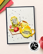 Alex Syberia Designs Tea & Books Die Set asd-d-237 yellow