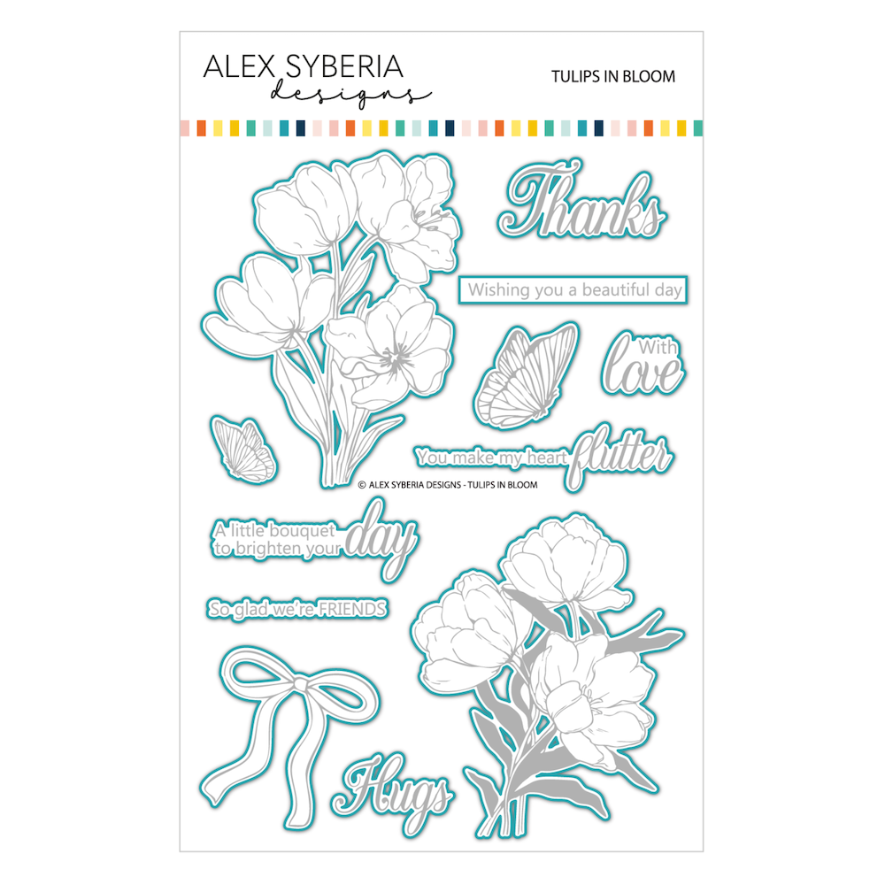 Alex Syberia Designs Tulips in Bloom Die Set asd-cd-194