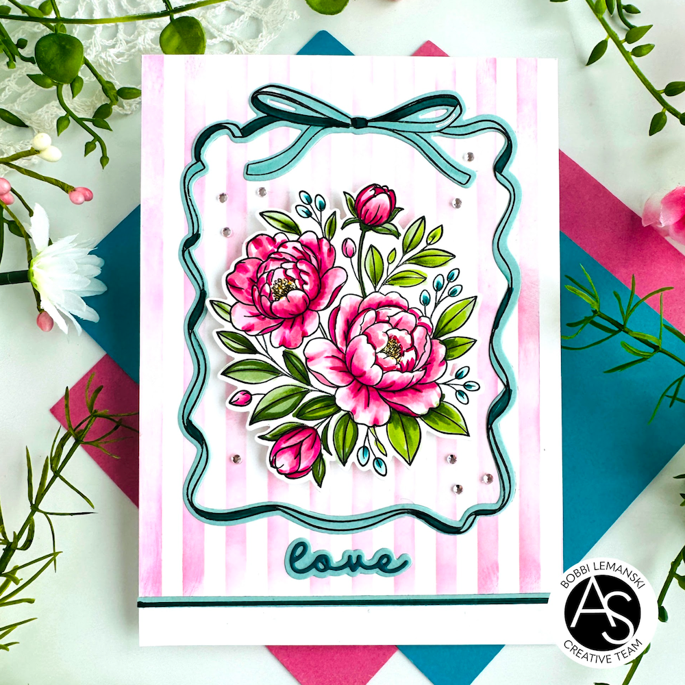 Alex Syberia Designs Wrapped with Love Clear Stamp Set asd-sta-217 frame
