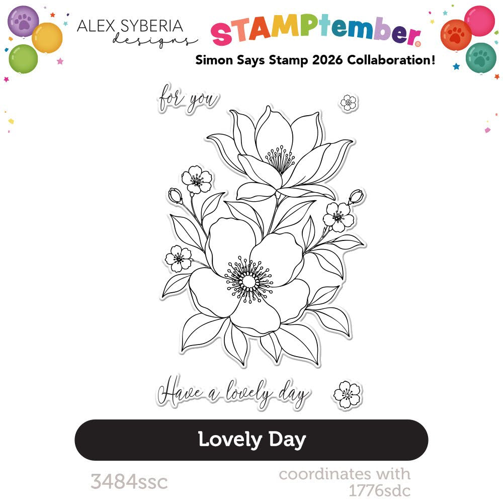 Alex Syberia Lovely Day STAMPtember Exclusive Stamps 3484ssc