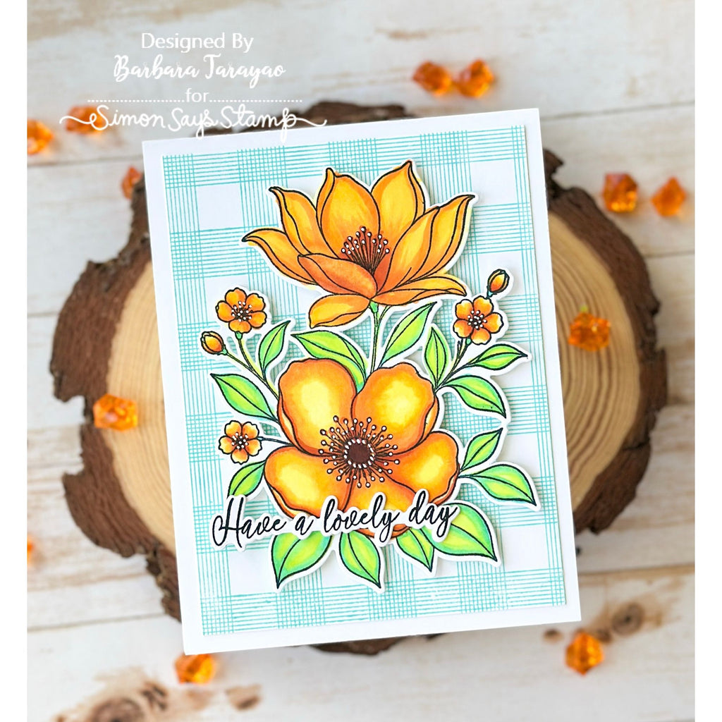Alex Syberia Lovely Day STAMPtember Exclusive Stamps 3484ssc Floral Birthday Card Yellow | color-code:ALT01