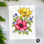 Alex Syberia Lovely Day STAMPtember Exclusive Stamps and Dies Floral Card Multi-color | color-code:ALT05