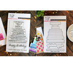 Alice's Story Birthday Sentiments Clear Stamp and Die Set