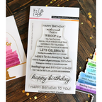 Alice's Story Birthday Sentiments Clear Stamp and Die Set product image 1