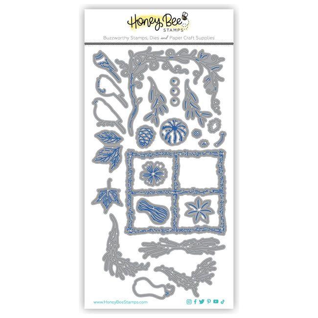 Honey Bee Lovely Layers Seasonal Frame Dies hbds-llsefr Detailed Packaging View
