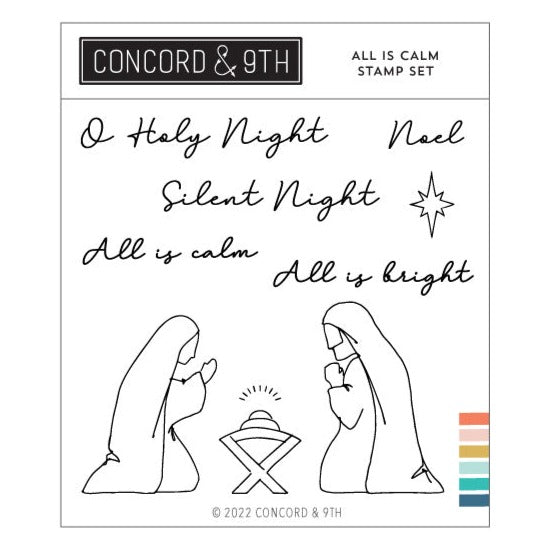 Concord & 9th All Is Calm Clear Stamp Set 11879