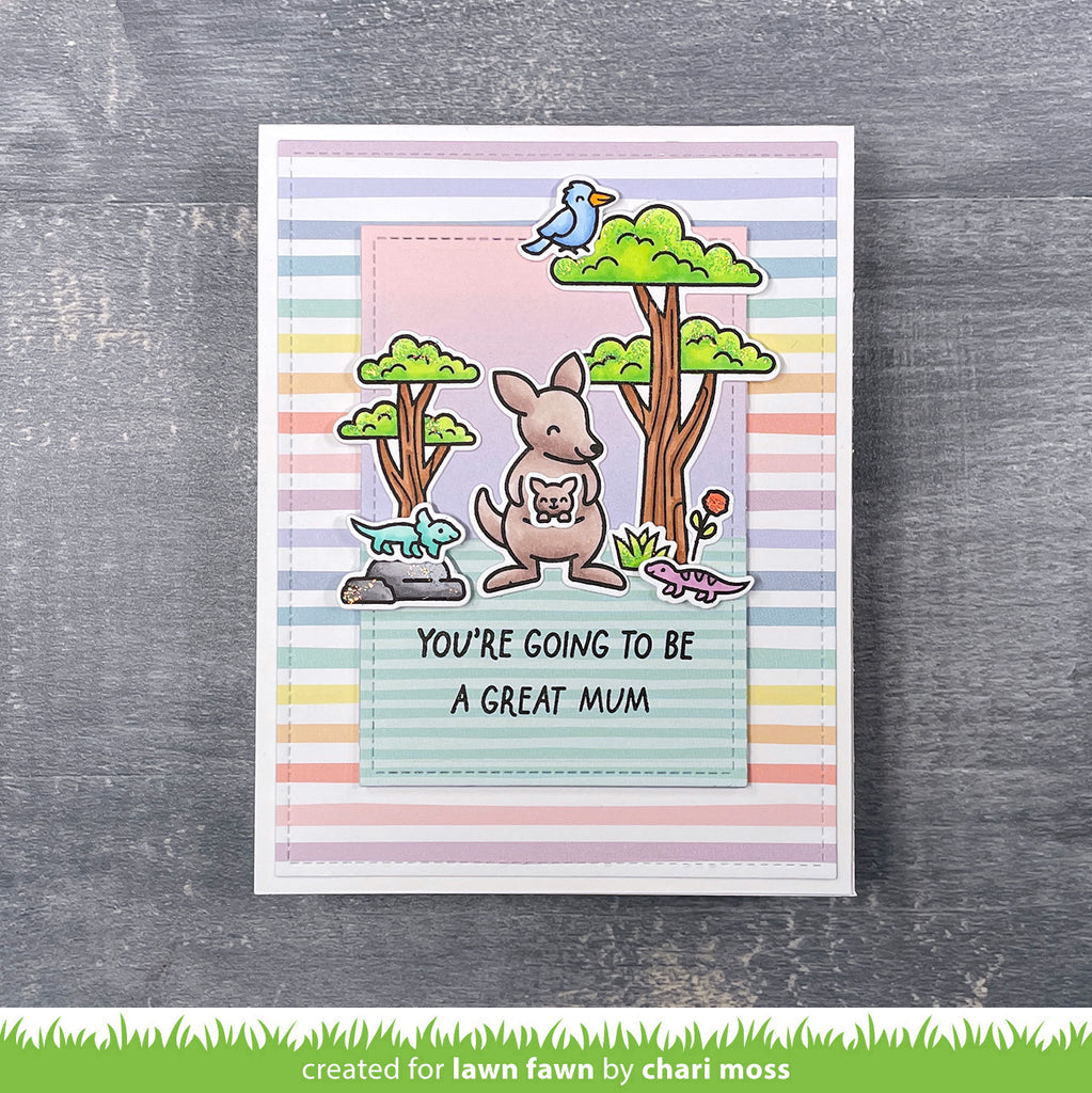 Lawn Fawn All the Mums Clear Stamps lf3457 Great Mum