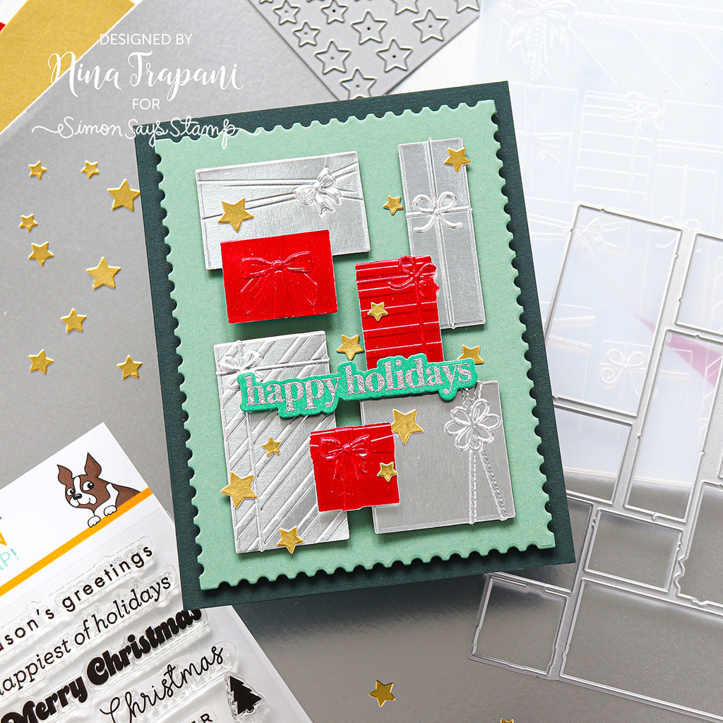 Simon Says Stamp All Wrapped Up Wafer Die 1508sdc Christmas Card | color-code:ALT01