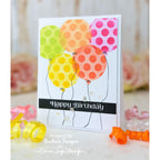 Simon Says Stamp Stencils All The Balloons ssst221705c Stamptember Birthday Card 