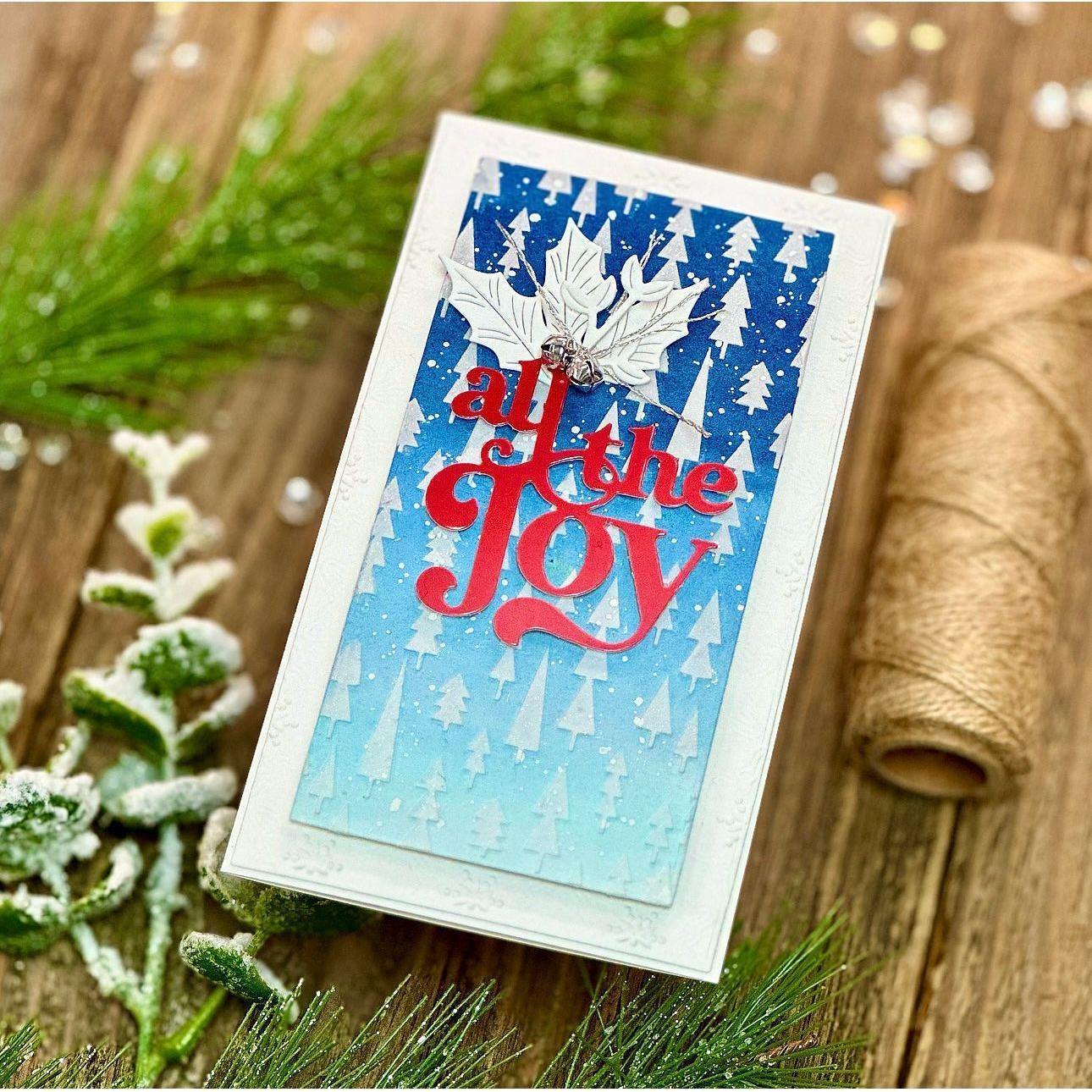 Simon Says Stamp All The Joy Wafer Dies sssd112977 All The Joy Christmas Card