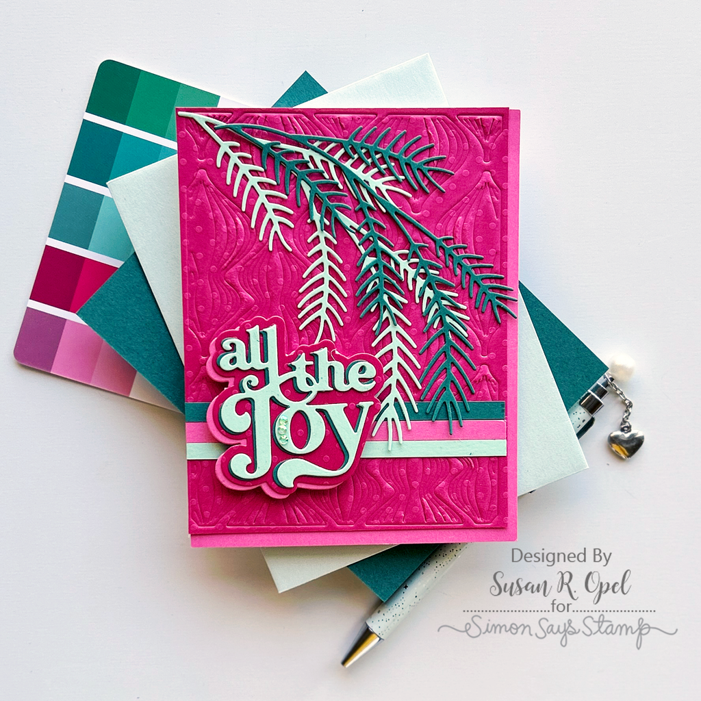 Simon Says Stamp All The Joy Wafer Dies sssd112977 All The Joy Christmas Card