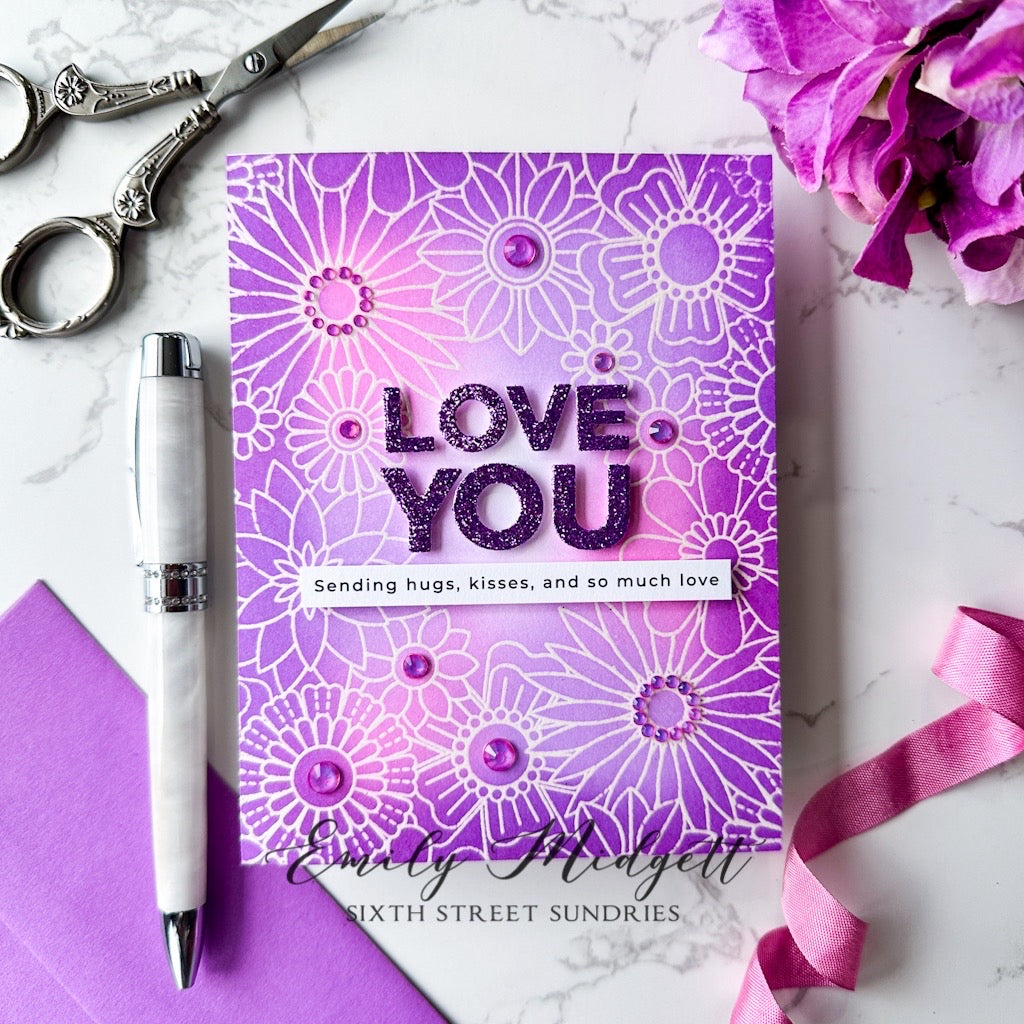 Simon Says Stamp Sentiment Strips All the Love sssg131150 Smitten Love You Card | color-code:ALT02