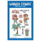 Whimsy Stamps Aloha Kids Clear Stamps khb201*
