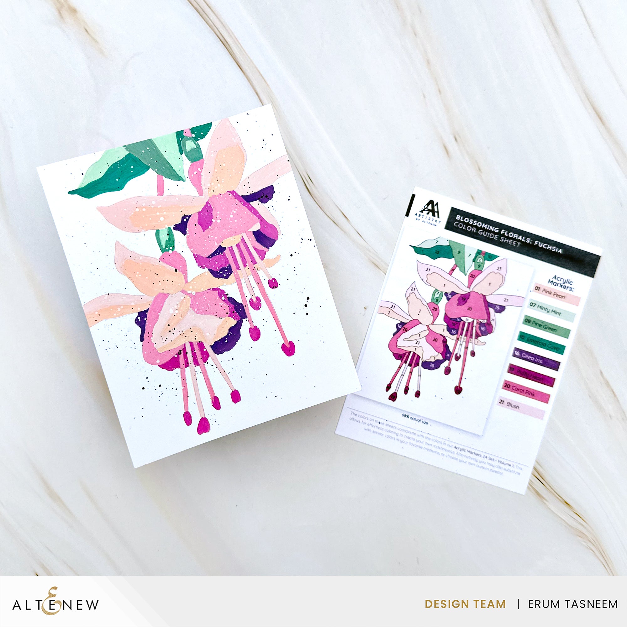 Altenew Exotic Blooms Marker Coloring Book ALT6578