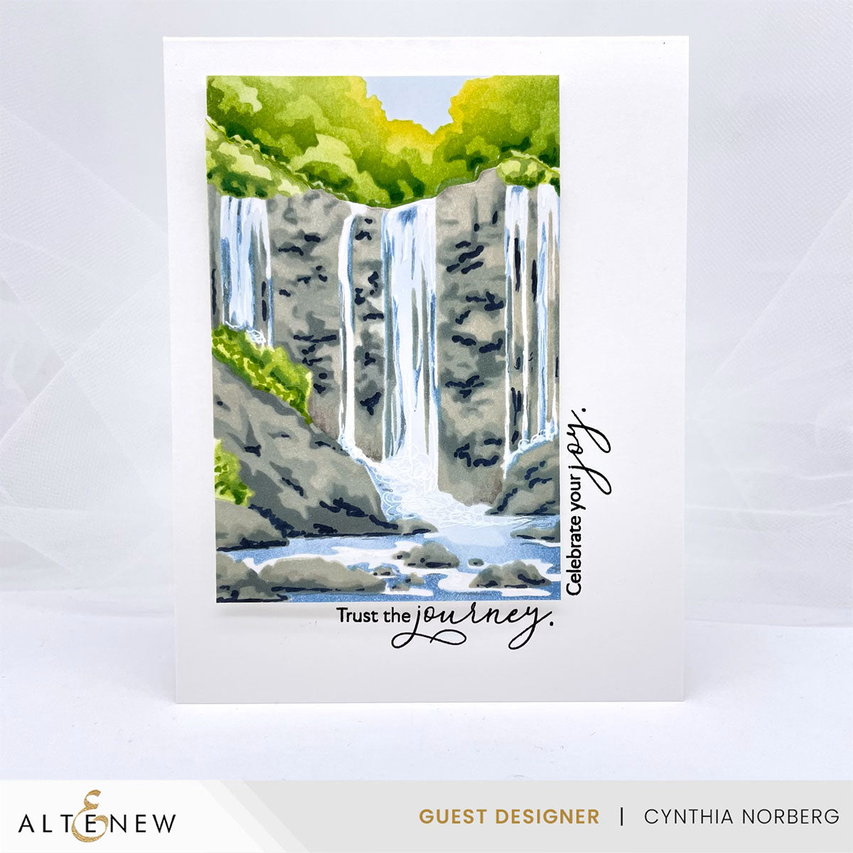 Altenew Waterfall Scene Layering Stencils alt8947