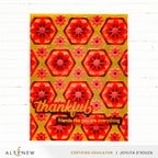 Altenew Botanical Honeycomb Simple Coloring Stencils alt10174 thankful