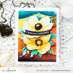 Altenew One-Go Words and Banners Clear Stamp and Die Set i love you