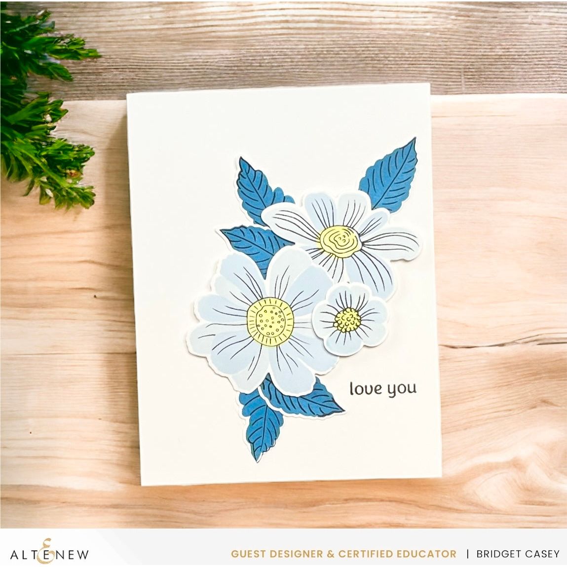 Altenew Dynamic Duo Floral Whimsy Add-on Dies alt8692 love you