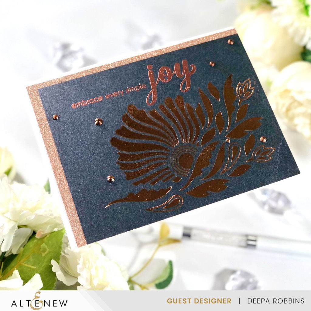 Altenew Fanning Foliage Hot Foil Plate alt8212 joy