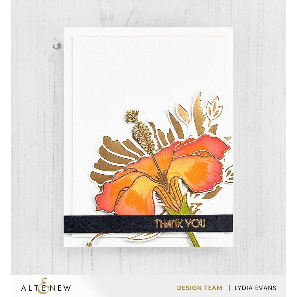 Altenew Fanning Foliage Hot Foil Plate alt8212 thank you